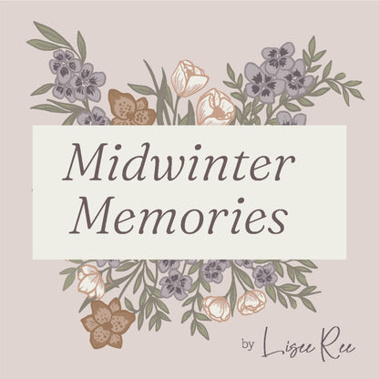Hushed Rows - Lisee Ree Designs - Midwinter Memories - Cloud 9 Fabrics - Organic Cotton Poplin