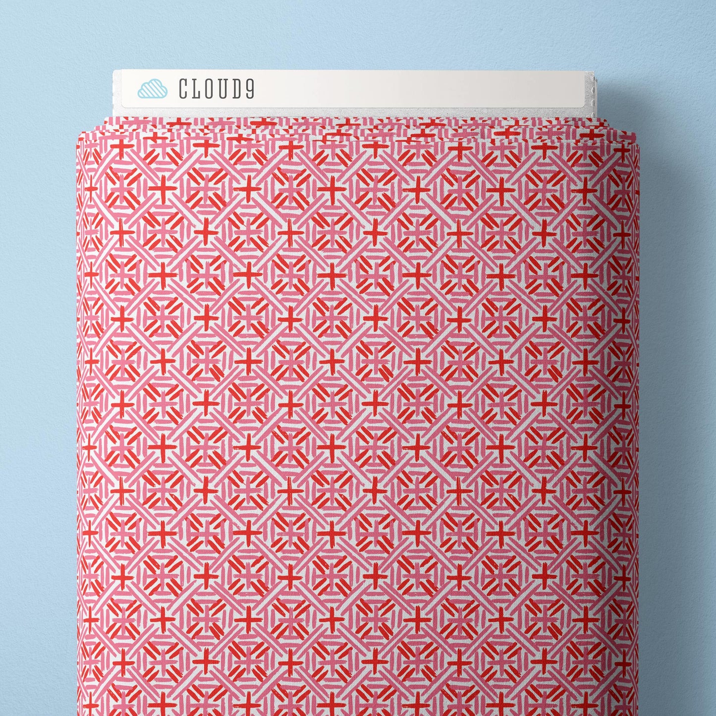 Cafe Weave - Red/Pink - Nice Nice - Emily Taylor - Cloud 9 Fabrics - Poplin