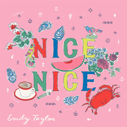 Travel Scribbles - Nice Nice - Emily Taylor - Cloud 9 Fabrics - Poplin