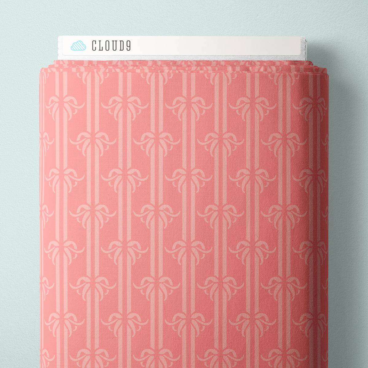 Ties That Bind - Light Pink - Paint-By-Number Garden Party - Elle Crée - Cloud 9 Fabrics - Poplin