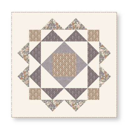 Hushed Rows - Lisee Ree Designs - Midwinter Memories - Cloud 9 Fabrics - Organic Cotton Poplin
