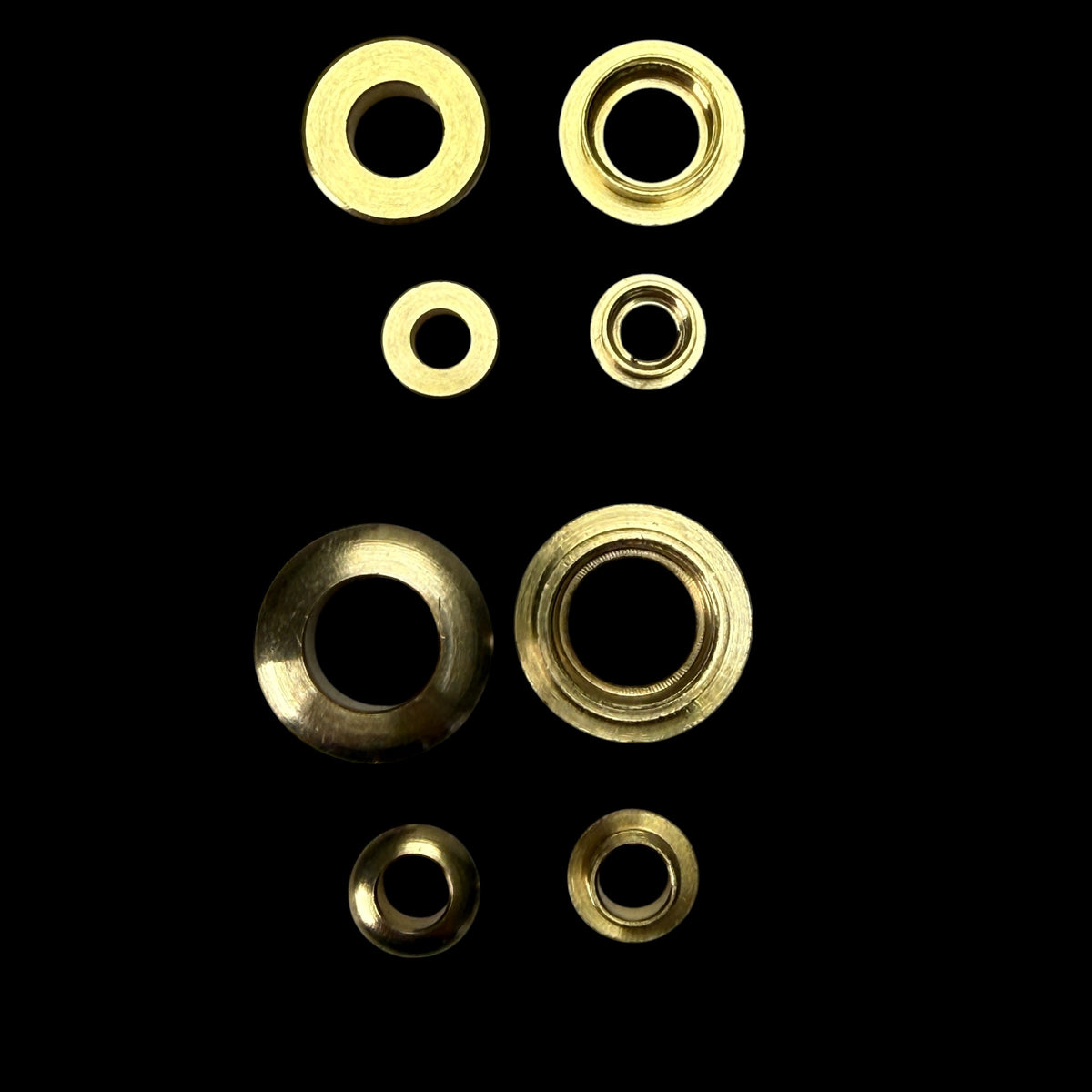 Screw Together Eyelet - Solid Brass (various sizes) - 10 Pack