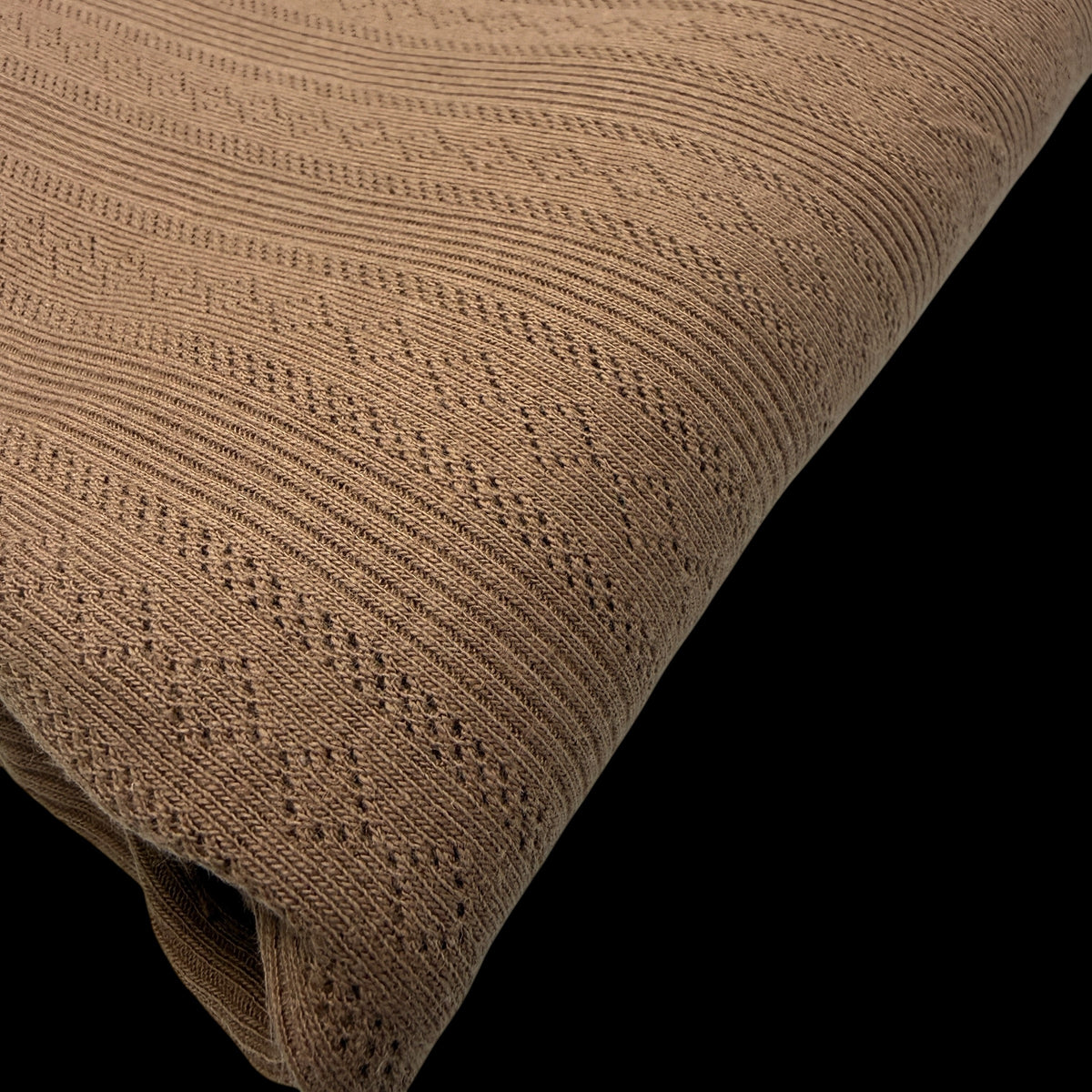 Vintage Garden Organic Cotton Pointelle - Warm Mocha