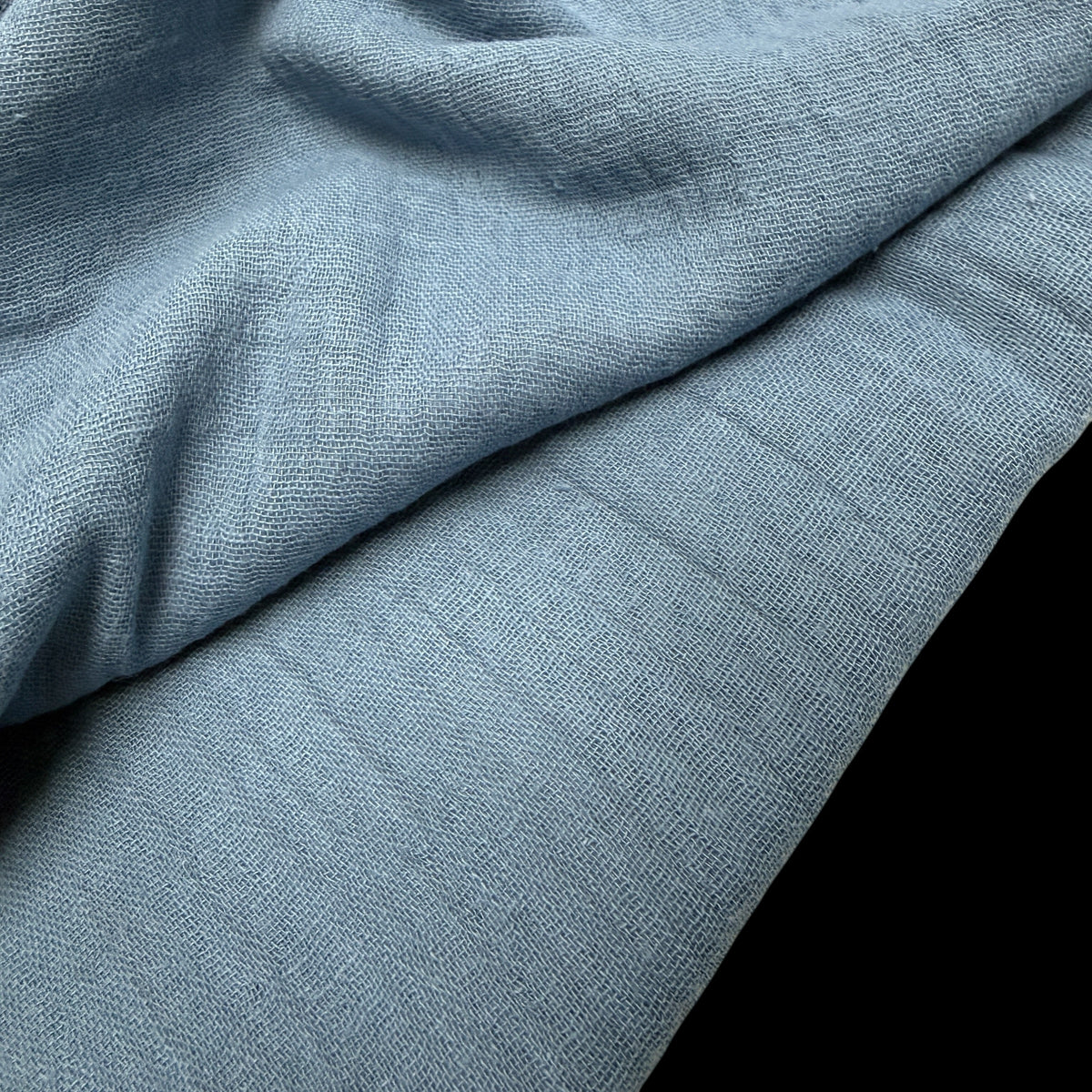 Organic Cotton Double Gauze - 120 GSM - Wedgewood
