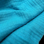 Organic Cotton Double Gauze - 120 GSM - Turquoise