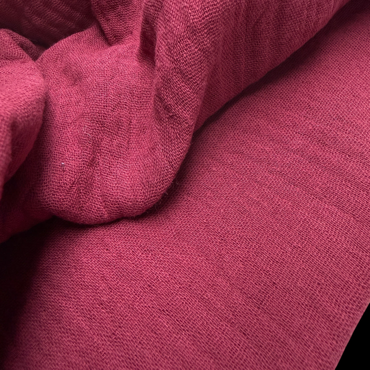 Organic Cotton Double Gauze - 120 GSM - Rasberry Rose