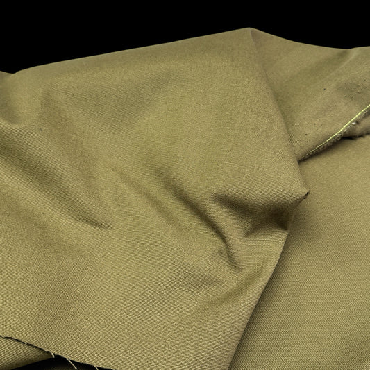 Water Repellent Canvas/Duck - Olive Green (Deadstock)