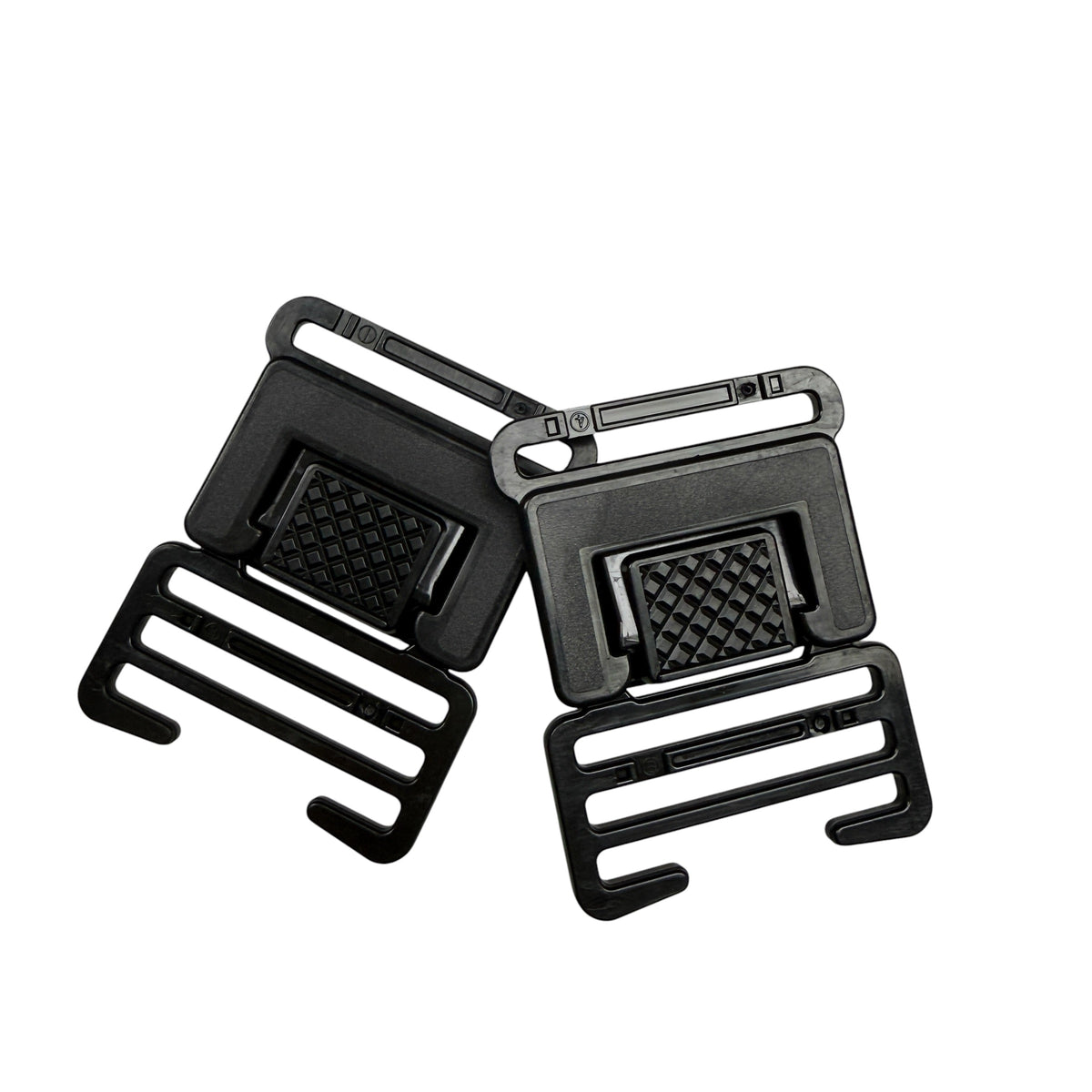 Black Suspender Elastic Clips - 2 Pack