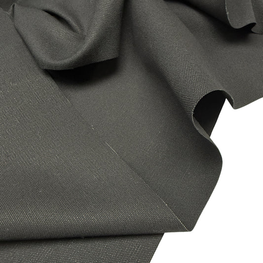 Water Repellent Canvas/Duck - Black (Deadstock)