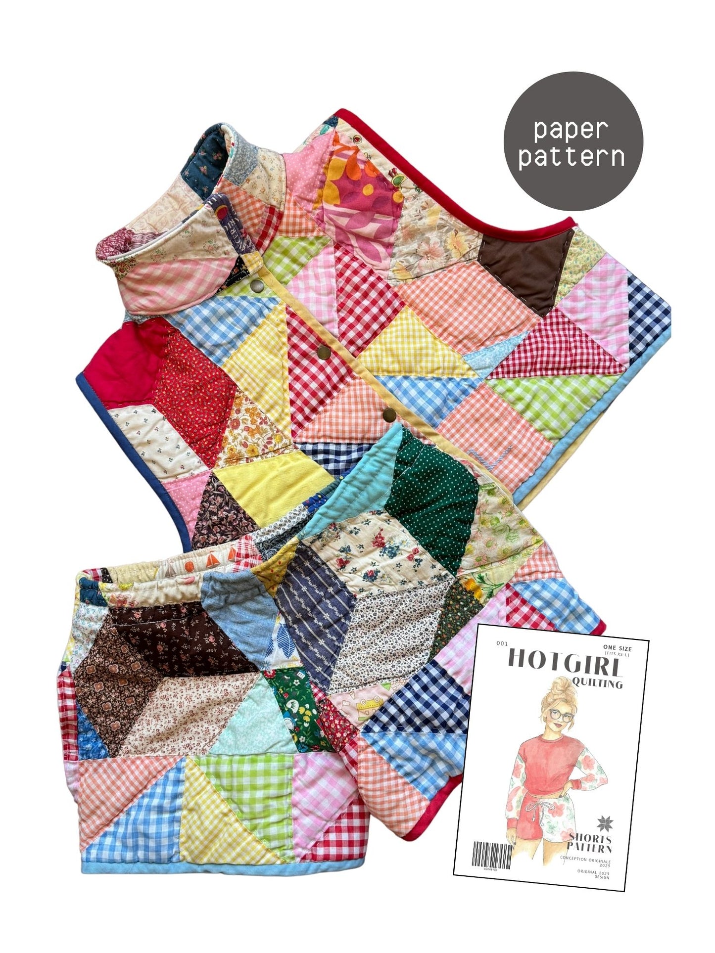 Shorts - Paper Pattern - Hot Girl Quilting
