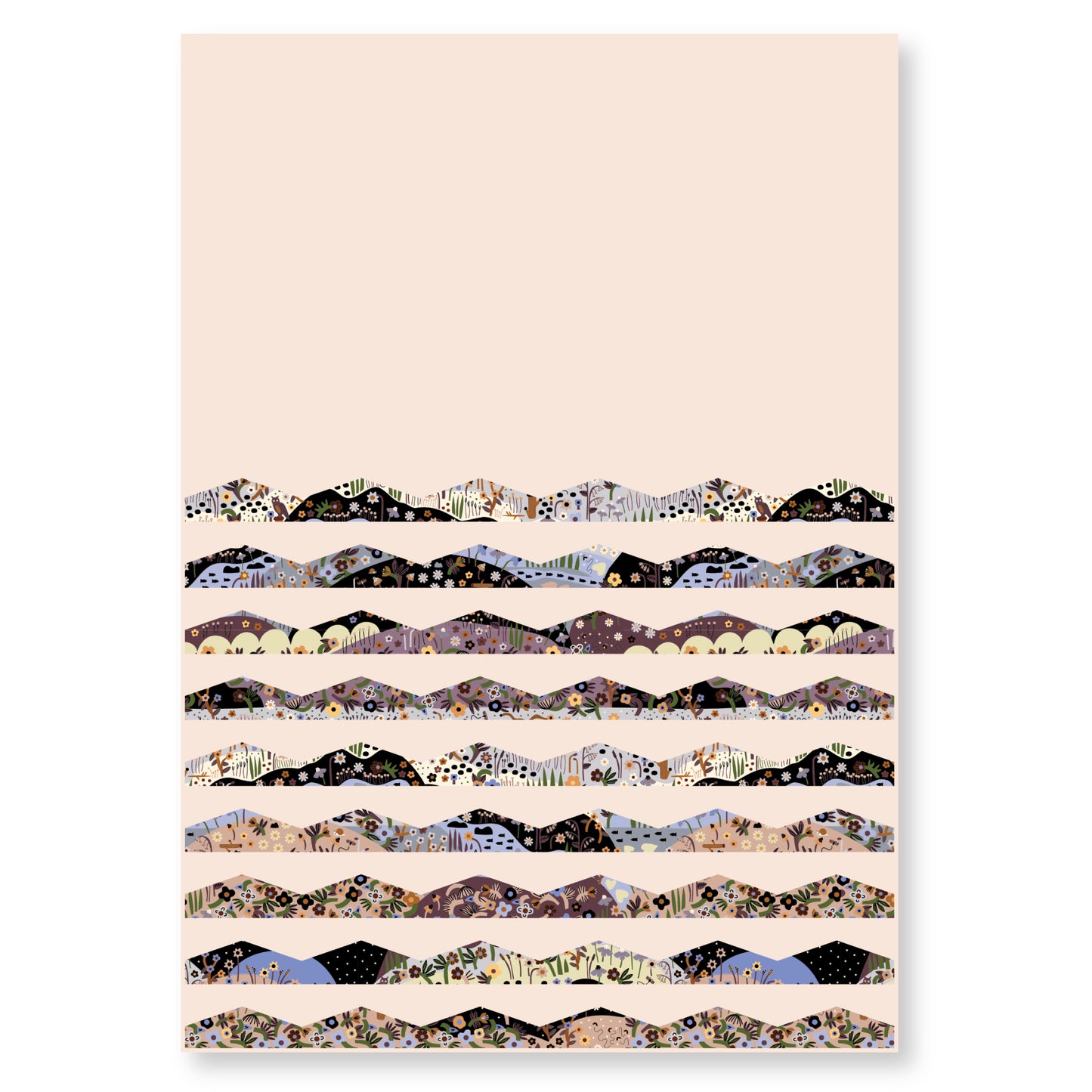 Evening Bloom - Ivory - Firefly Moon - Leah Duncan - Cloud 9 Fabrics - Poplin