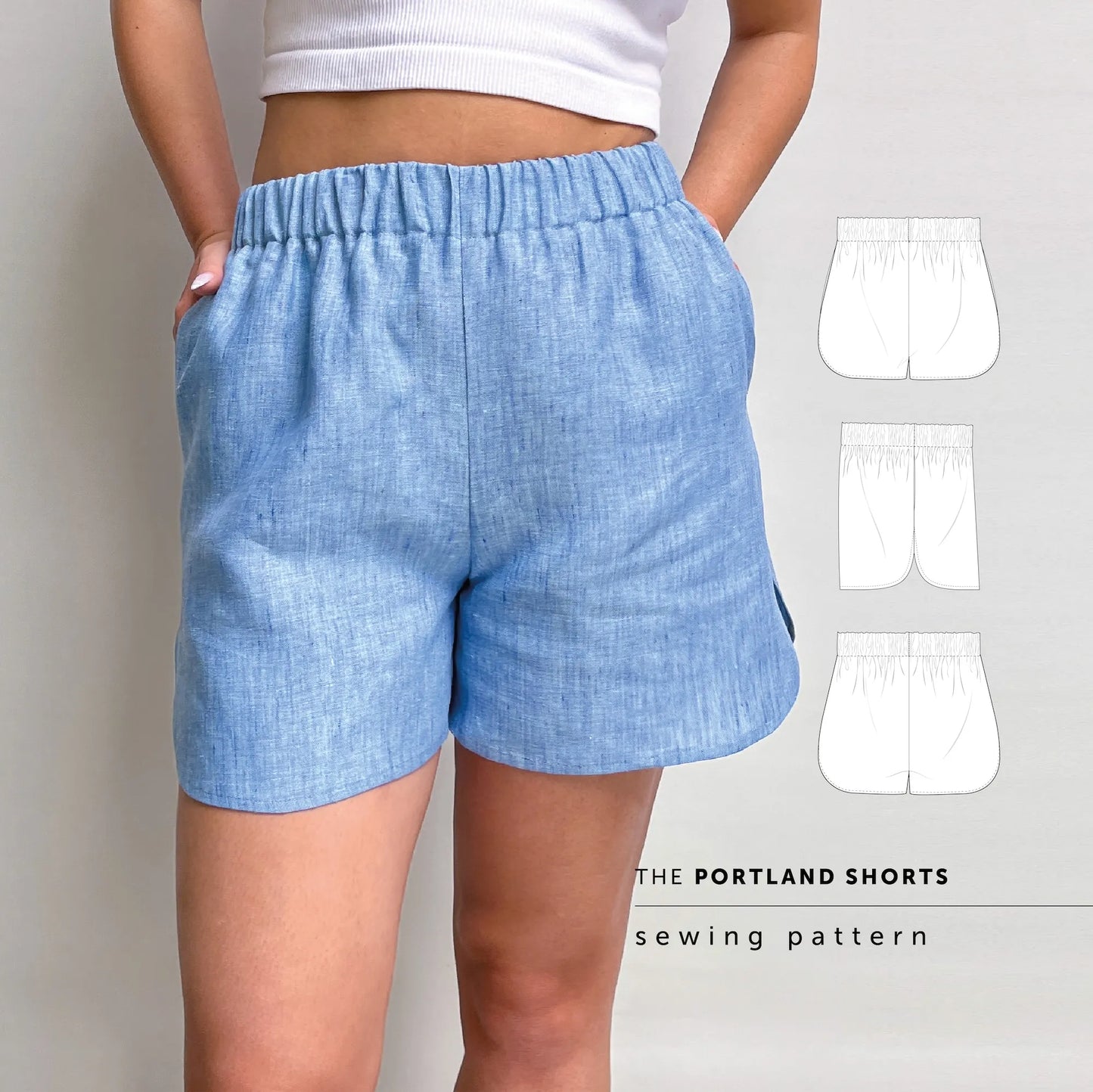 The Portland Shorts Paper Sewing Pattern - Maven Sewing Patterns