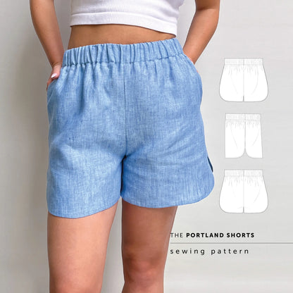 The Portland Shorts Paper Sewing Pattern - Maven Sewing Patterns