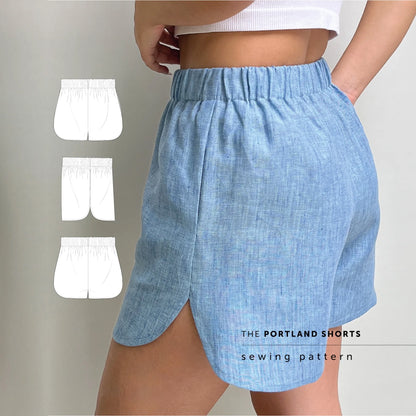 The Portland Shorts Paper Sewing Pattern - Maven Sewing Patterns