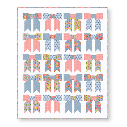 Ties That Bind - Light Pink - Paint-By-Number Garden Party - Elle Crée - Cloud 9 Fabrics - Poplin