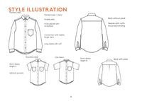 Anna Shirt Womens Paper Pattern - Wardrobe by Me
