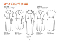 Marianne Dress Womens Paper Pattern - Wardrobe by Me