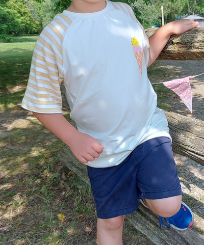 Wildling – No Front, No Back Raglan T-Shirt PDF Sewing Pattern - Stoff Cafe