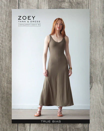 Zoey Tank & Dress Sewing Pattern - True Bias