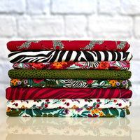 Flower Meadow - Zebras - Maria Galybina - Cloud 9 Fabrics - Poplin