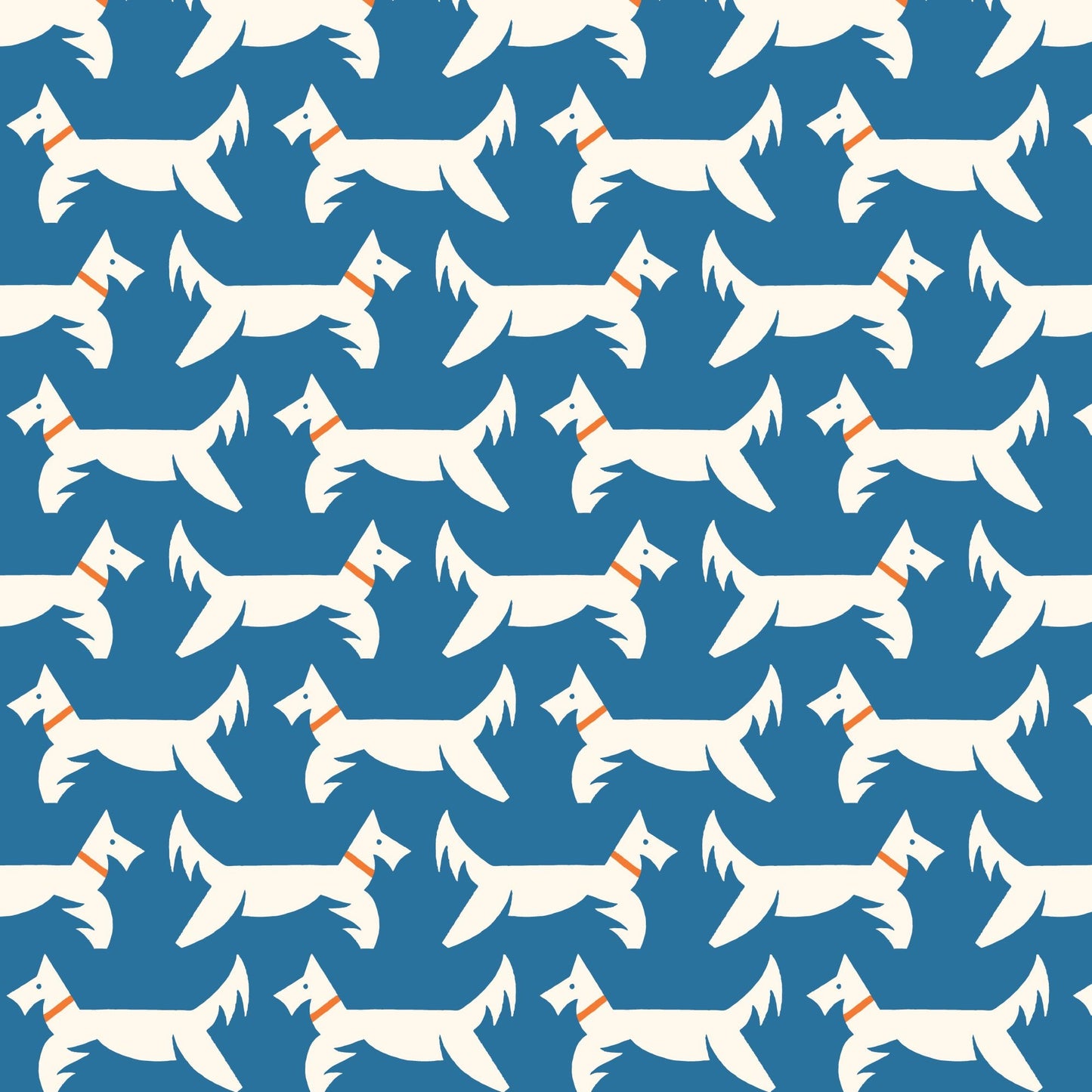 A Dog's Life - Navy - Orchard Deco - Ariana Martin - Cloud 9 Fabrics - Poplin - Simplifi Fabric