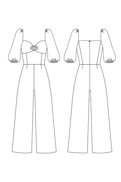 Adele Jumpsuit PDF Pattern - Sew Love Patterns - Simplifi Fabric