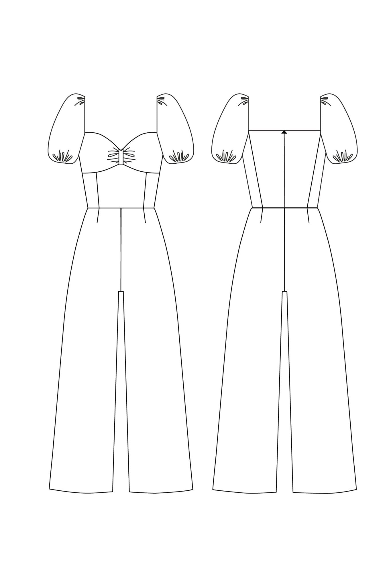 Adele Jumpsuit PDF Pattern - Sew Love Patterns - Simplifi Fabric