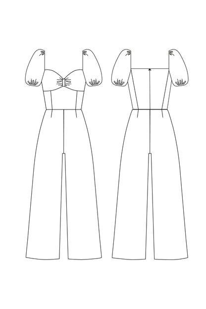 Adele Jumpsuit PDF Pattern - Sew Love Patterns - Simplifi Fabric