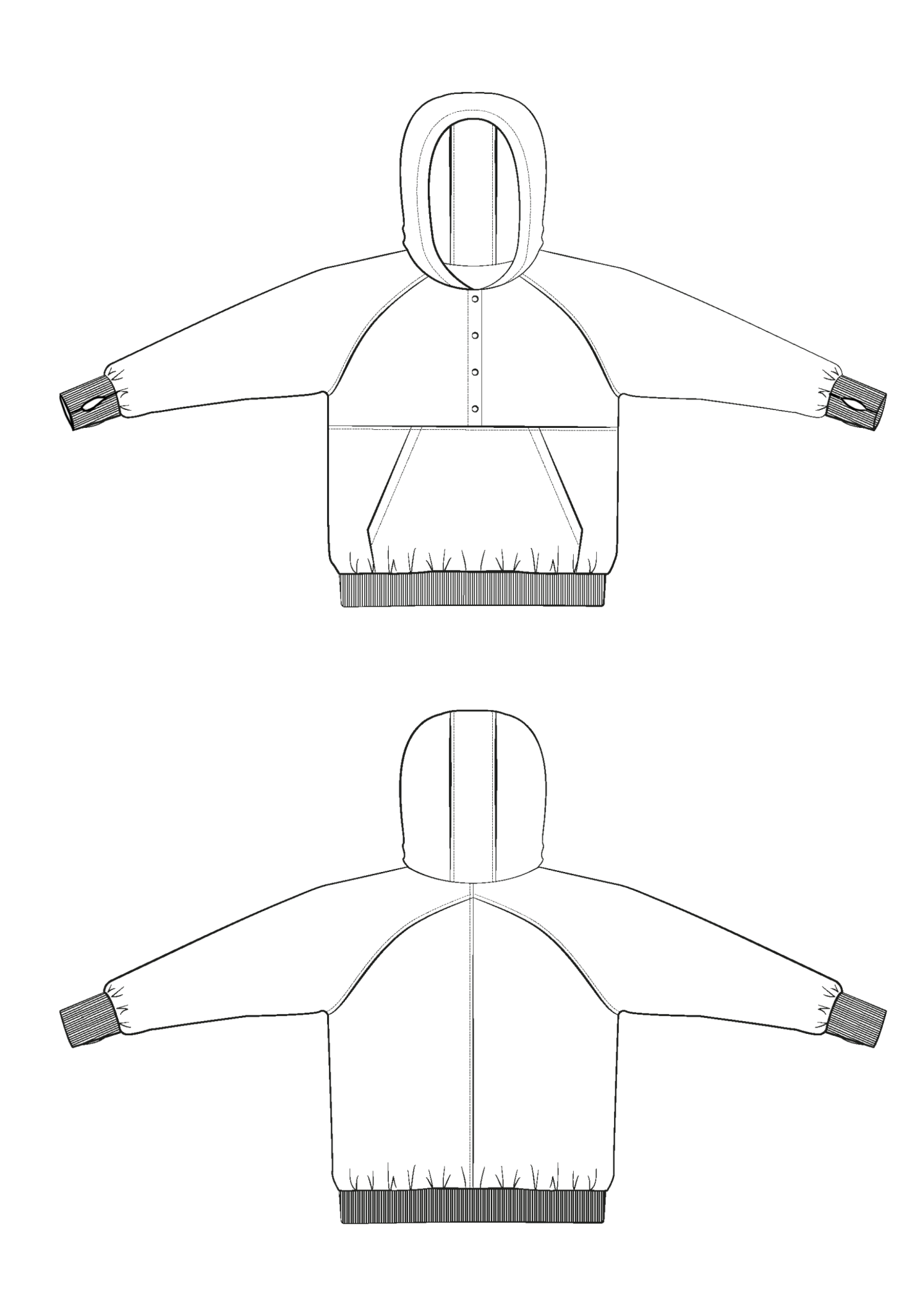 Adele Sweatshirt Paper Sewing Pattern - Maison Fauve - Simplifi Fabric