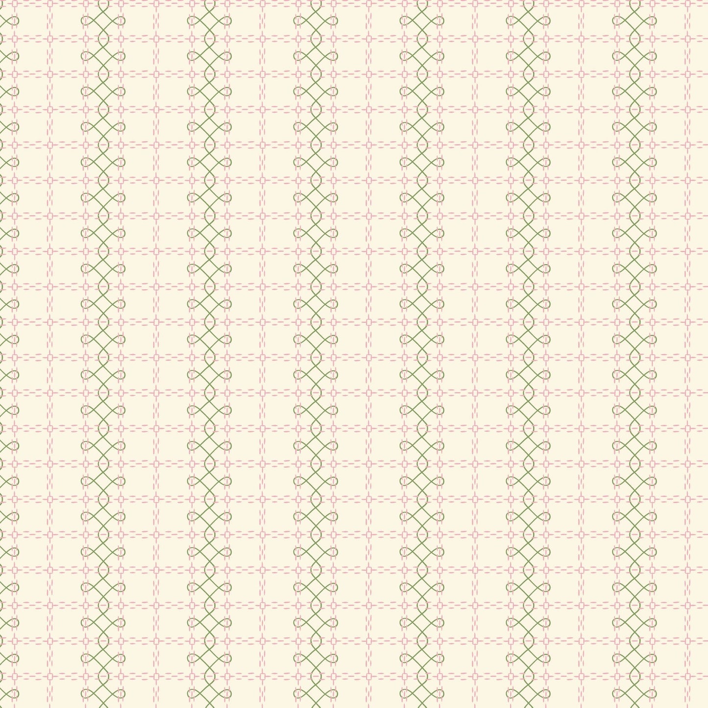 Antique Embroidery - Pink - Summer Garden - House Of Haricot - Cloud 9 Fabrics - Poplin - Simplifi Fabric