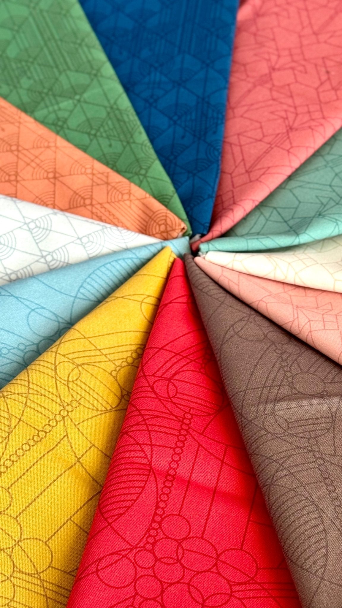 April Showers - Stone Gray - FLW Tone On Tone - Frank Llyod Wright - Cloud 9 Fabrics - Poplin - Simplifi Fabric