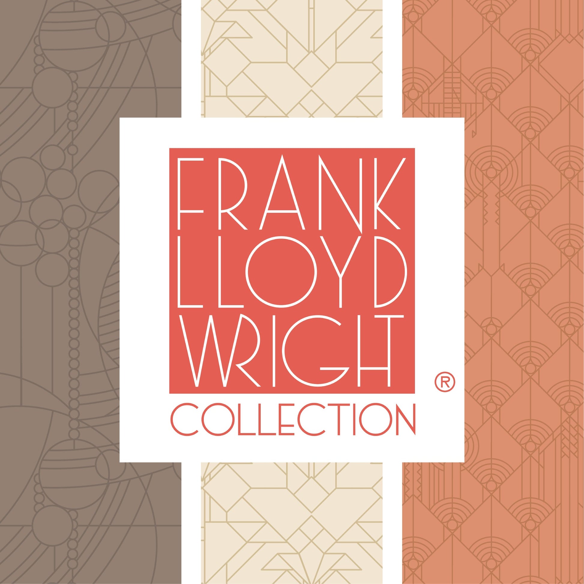 April Showers - Stone Gray - FLW Tone On Tone - Frank Llyod Wright - Cloud 9 Fabrics - Poplin - Simplifi Fabric