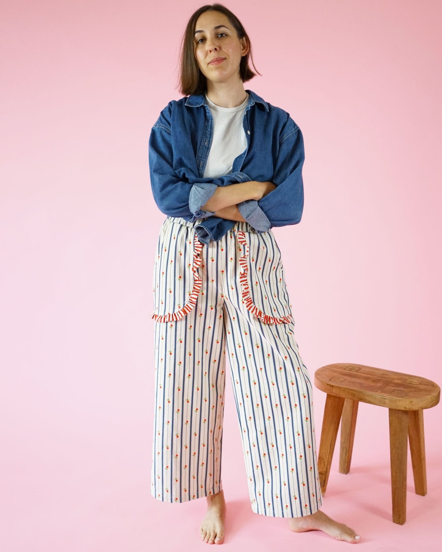 Apron Pocket Pants PDF Pattern - Matchy Matchy Sewing Club - Simplifi Fabric