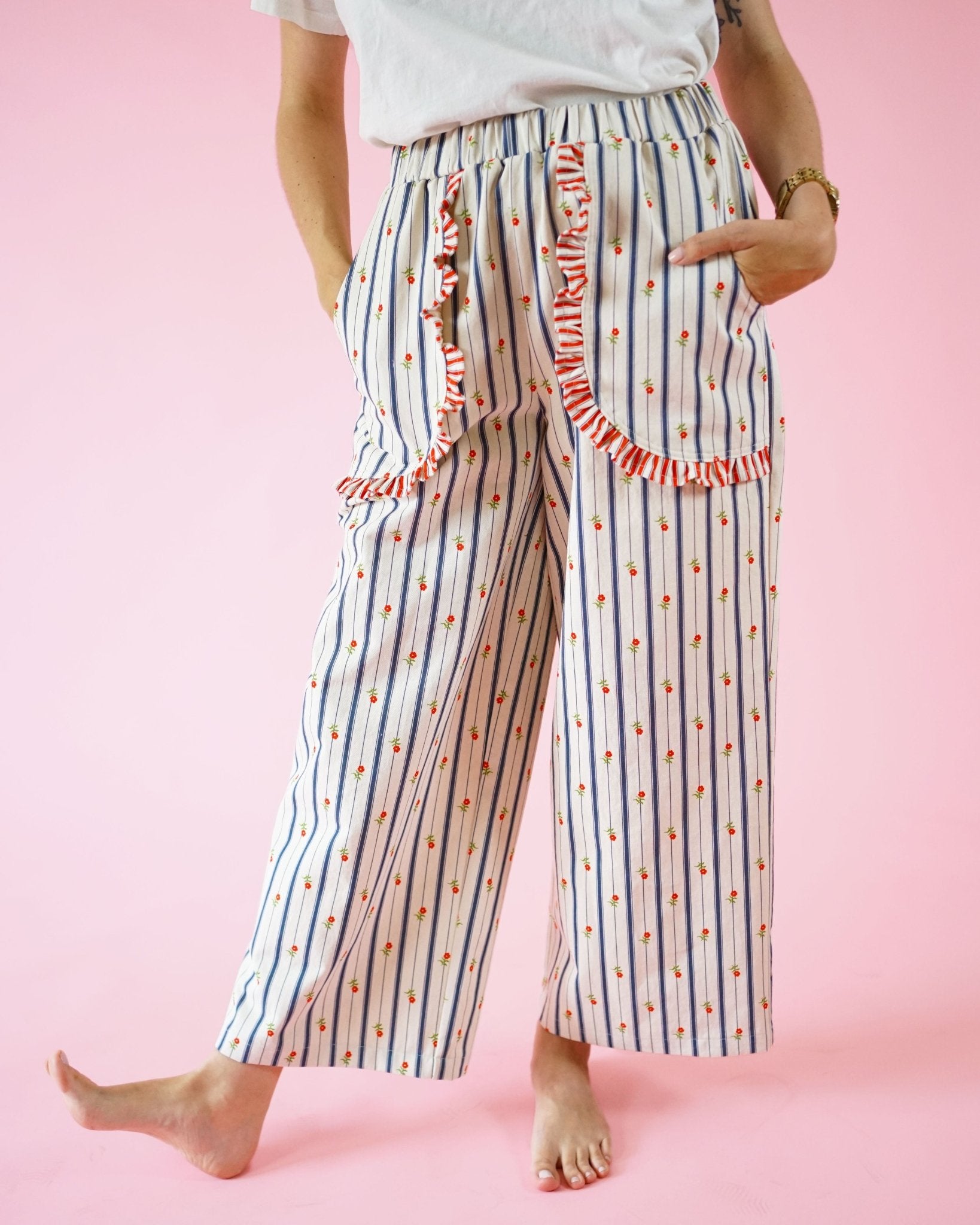 Apron Pocket Pants PDF Pattern - Matchy Matchy Sewing Club - Simplifi Fabric