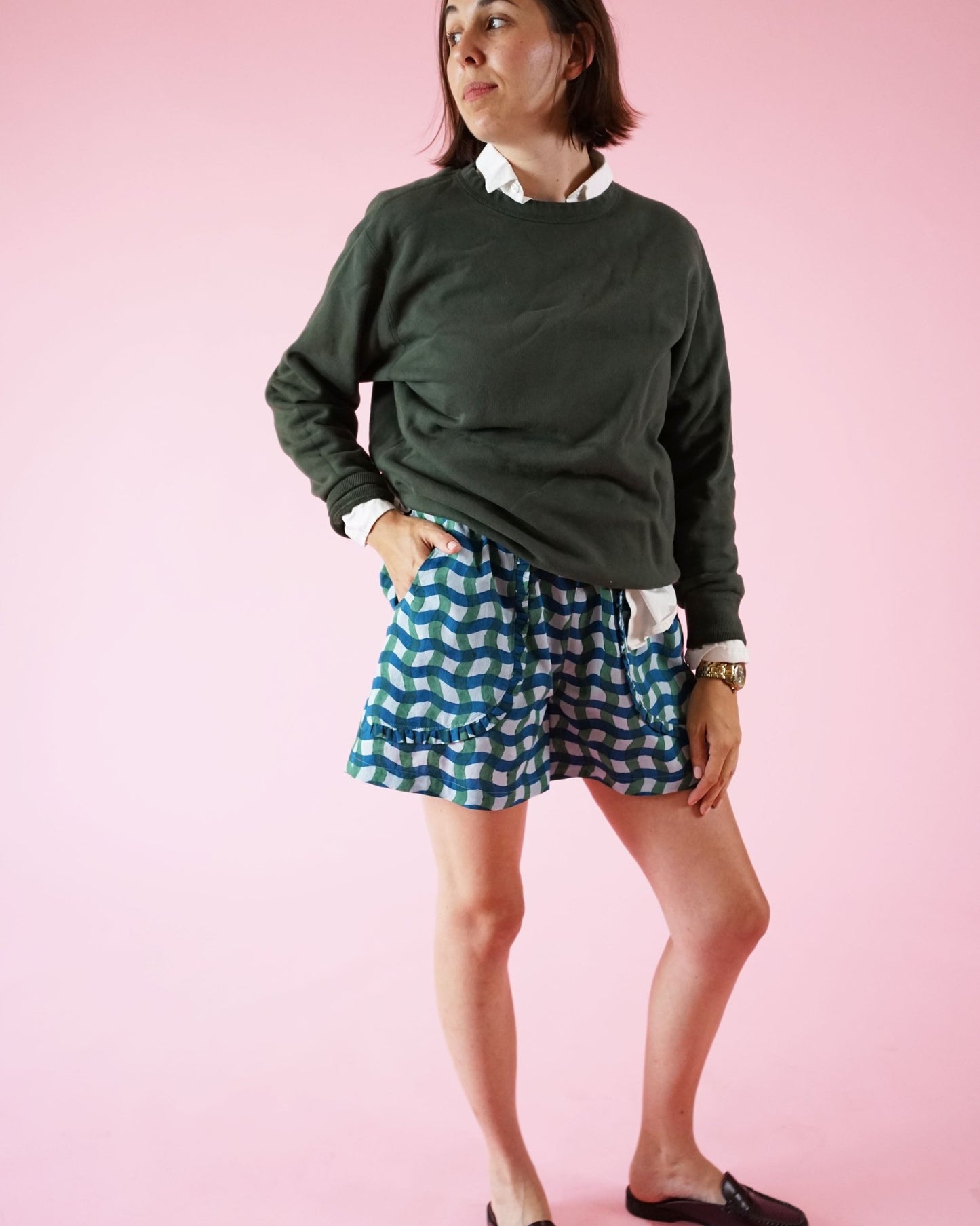 Apron Pocket Pants PDF Pattern - Matchy Matchy Sewing Club - Simplifi Fabric