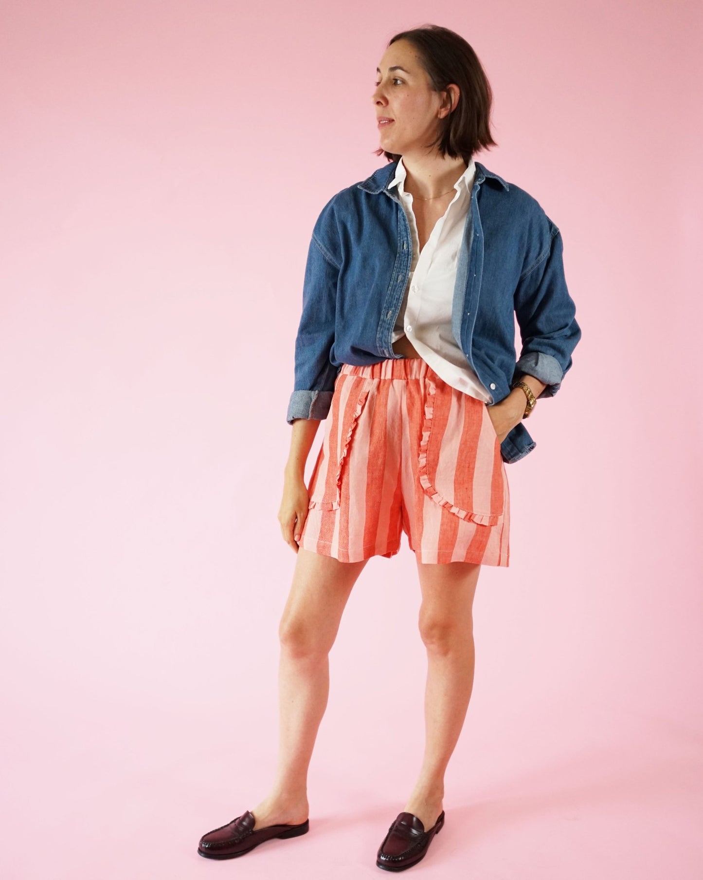 Apron Pocket Pants PDF Pattern - Matchy Matchy Sewing Club - Simplifi Fabric