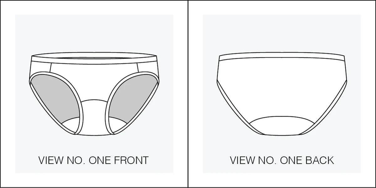 Arccos Undies - Paper Sewing Pattern - Sophie Hines - Simplifi Fabric