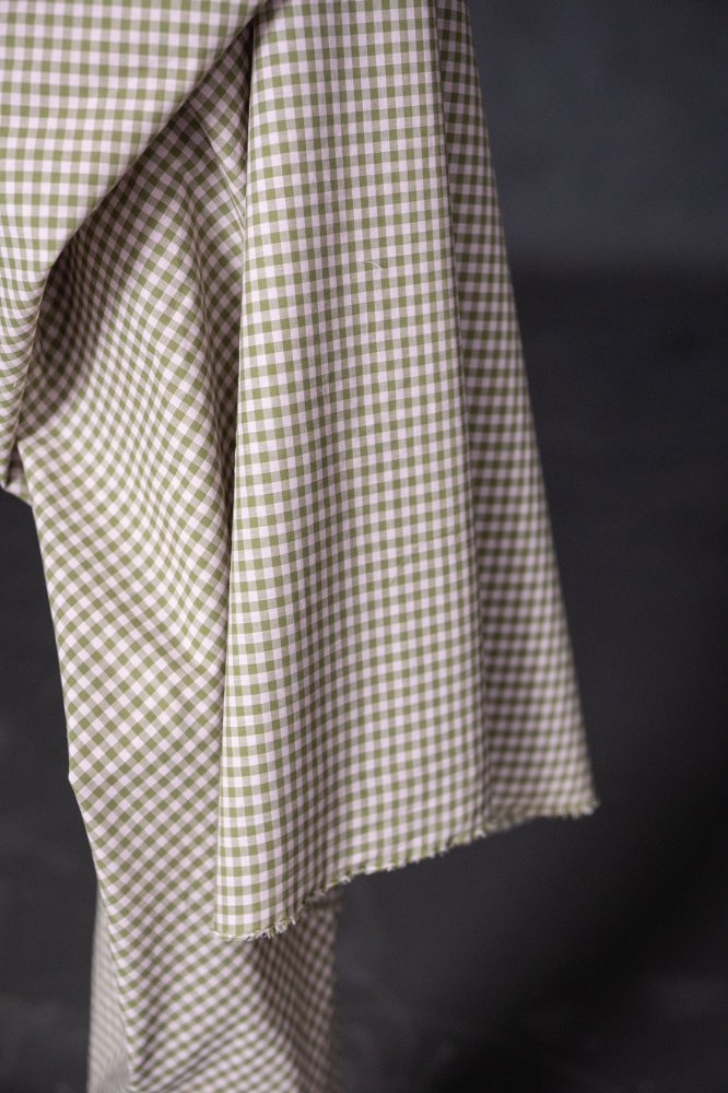 Artichoke Waterclour Check Indian Organic Cotton - Merchant & Mills - Simplifi Fabric