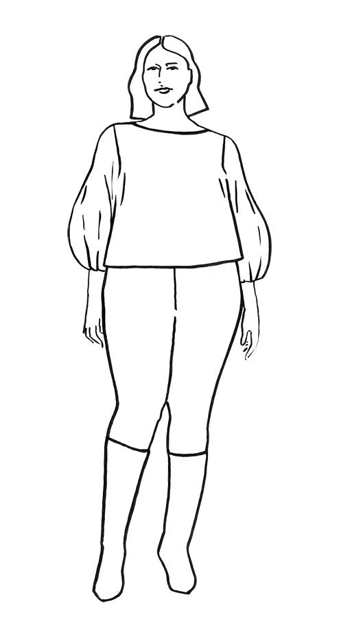 AURELIA Blouse, Dress + Skirt by Mila Moisio PDF Sewing Pattern - TAUKO - Simplifi Fabric