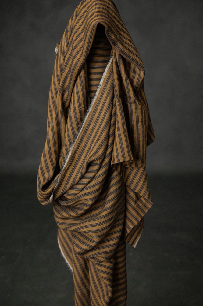 Balsam Stripe Laundered Linen - European Import - Merchant & Mills - Simplifi Fabric