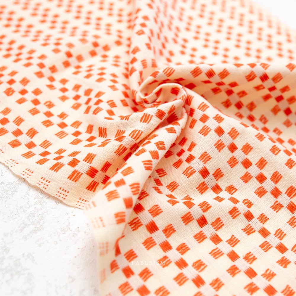 Basketweave - Picnic - Fine & Dandy - Fableism Supply Co. - Simplifi Fabric