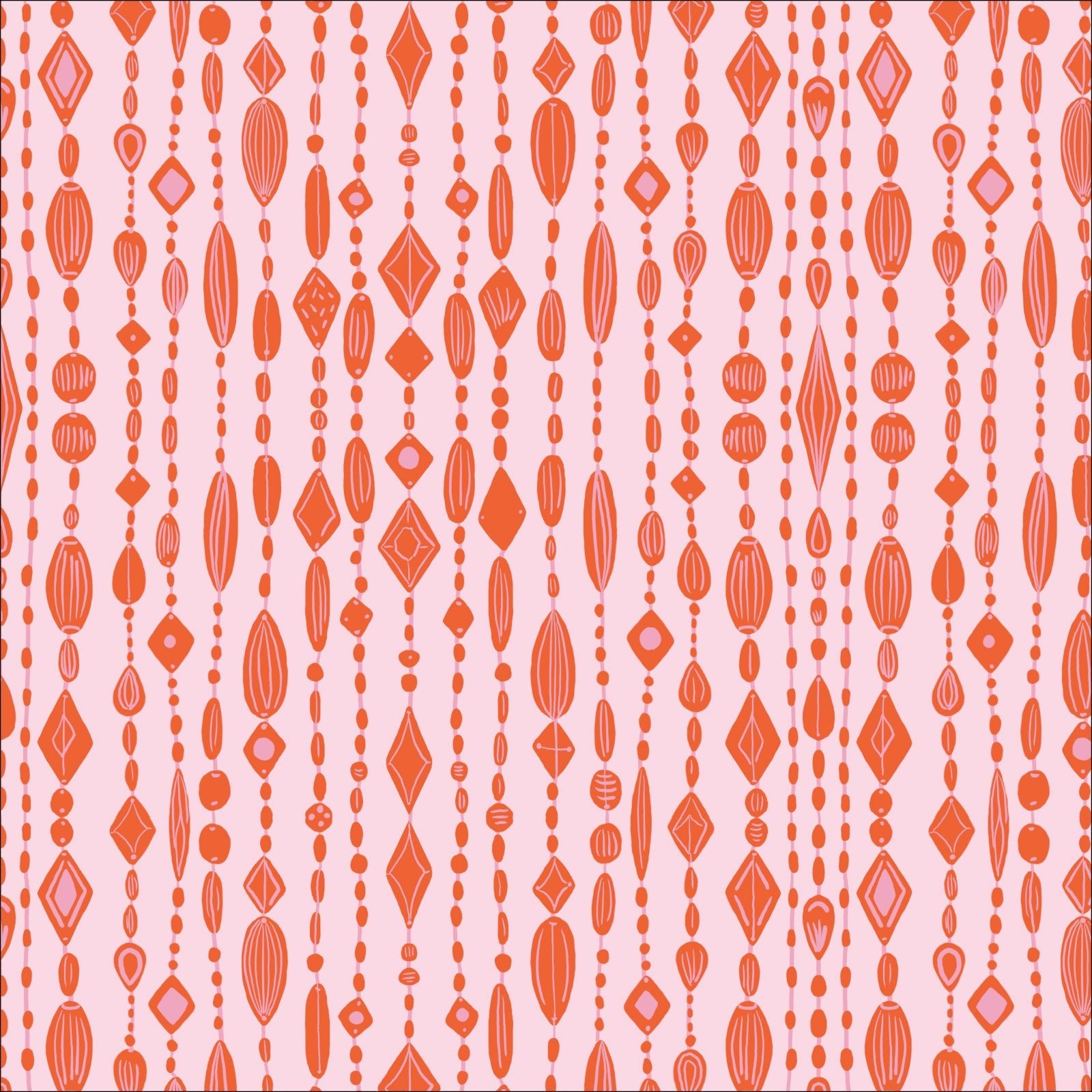 Beaded Curtain - Secret Of The Oracle - Tara Reed - Cloud 9 Fabrics - Poplin - Simplifi Fabric