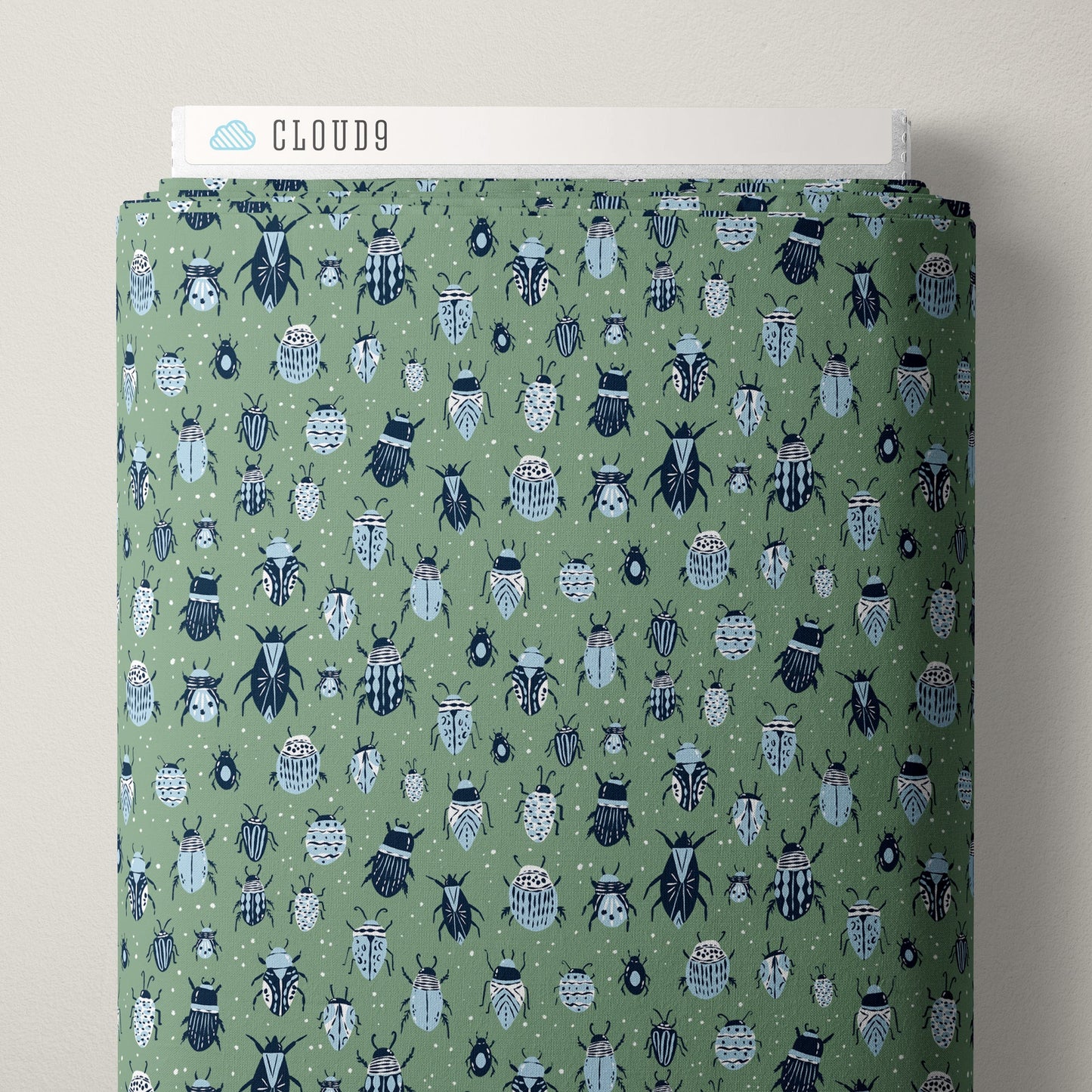 Beautiful Beetles - Camp Canine - Krissy Mast - Cloud 9 Fabrics - Poplin - Simplifi Fabric