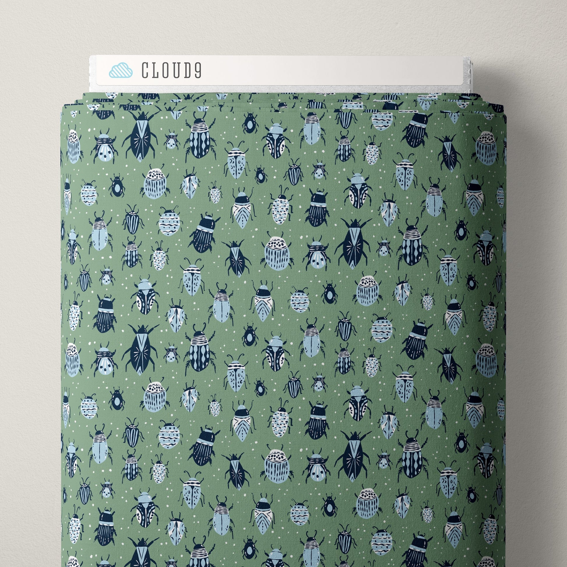 Beautiful Beetles - Camp Canine - Krissy Mast - Cloud 9 Fabrics - Poplin - Simplifi Fabric