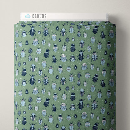Beautiful Beetles - Camp Canine - Krissy Mast - Cloud 9 Fabrics - Poplin - Simplifi Fabric