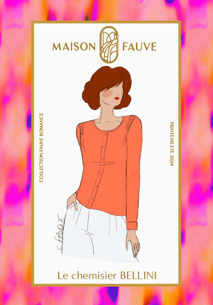Bellini Blouse Paper Sewing Pattern - Maison Fauve - Simplifi Fabric