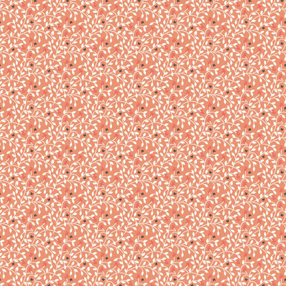Berry Vines - Coral - Little Bo - Kimberly Morgan - Cloud 9 Fabrics - Poplin - Simplifi Fabric