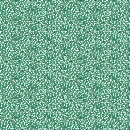 Berry Vines - Emerald - Little Bo - Kimberly Morgan - Cloud 9 Fabrics - Poplin - Simplifi Fabric