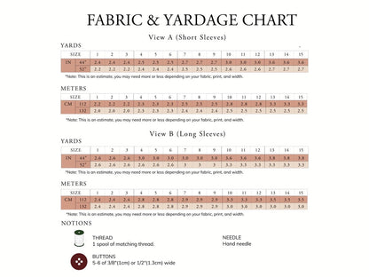 BETH Blouse PDF Sewing Pattern - Madswick - Simplifi Fabric