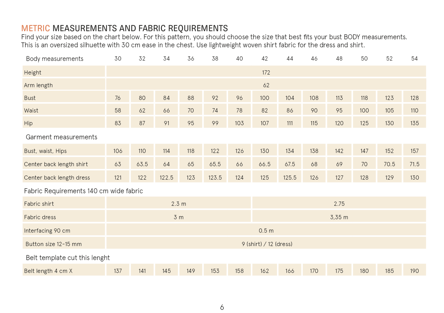 Big Shirt Dress Paper Pattern - Wardrobe by Me - Simplifi Fabric